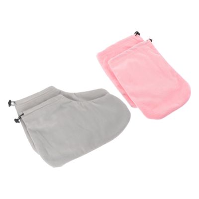 BESTYASH 1 Set Paraffin Wax Therapy Hand and Foot Covers Heat Preservation Gloves and Feet Wraps Moisturizing Wax Treatment for Soft Skin Travel Friendly Design