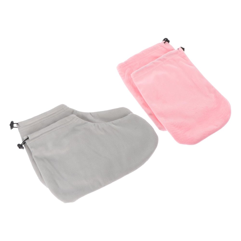 BESTYASH 1 Set Paraffin Wax Therapy Hand and Foot Covers Heat Preservation Gloves and Feet Wraps Moisturizing Wax Treatment for Soft Skin Travel Friendly Design