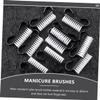 Beavorty 12Pcs Small Horn Nail Brush Set for Manicure and Nail Art Cleaning with Handle for Fingernail Care and Dust Removal view 2