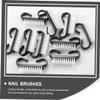Beavorty 12Pcs Small Horn Nail Brush Set for Manicure and Nail Art Cleaning with Handle for Fingernail Care and Dust Removal view 4