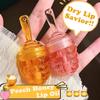 2 Pcs Natural Sleeping Lip Mask, Moisturizing Honey Pot Lip Oil Lip Gloss, Long Lasting & Nourishing Lip Glow Oil, Hydrating & Prevention Dry & Cracked Lip Scrubs Exfoliator (Honey+Peach) view 2