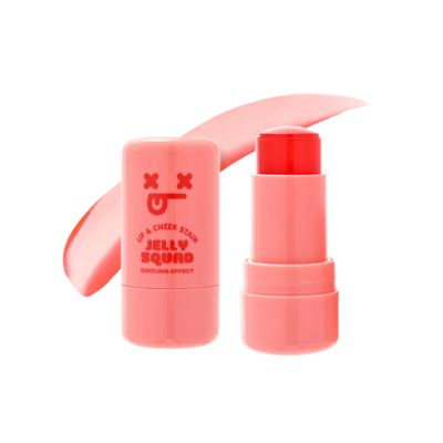 OZ LAB Jelly Squad Lip and Cheek Stain 2 in 1 Tinted Jelly Blush and Lip Stain Long Lasting Lightweight Natural Finish Hangry Watermelon Red, 0.28 FL.OZ/8Gpack of 1