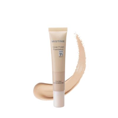 Cover Finish Foundation  SPF15 PA++  15g | Long-Wearing, Hydrating & Oil-Control Base for Dry to Combination Skin (F2 Medium Surface)