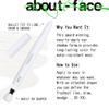 about-face Shadowstick  Long-Wear Cream Eyeshadow Stick  Matte & Pearly Finishes  Vegan, Cruelty-Free, Clean Beauty  0.049 oz (Oxide- Matte White) view 4