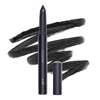 about-face Shadowstick Long-Wear Cream Eyeshadow Stick Matte & Pearly Finishes Vegan, Cruelty-Free, Clean Beauty 0.049 oz (Kill The Lights- Matte Black)