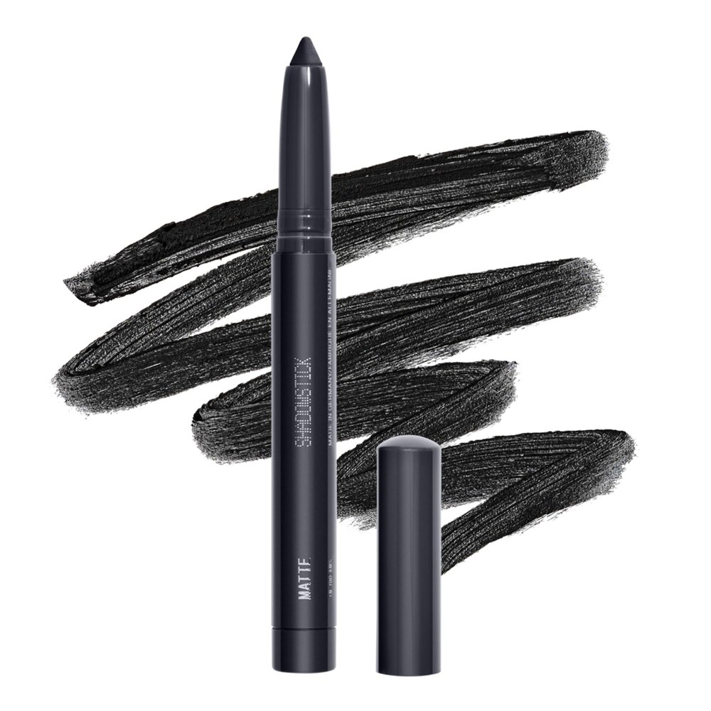 about-face Shadowstick  Long-Wear Cream Eyeshadow Stick  Matte & Pearly Finishes  Vegan, Cruelty-Free, Clean Beauty  0.049 oz (Kill The Lights- Matte Black)