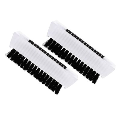 GANAZONO 2Pcs Dual-Sided Fingernail Cleaning Brush Set Wear-Resistant Anti-Slip High-Temperature Resistant Nail Scrubber for Daily Use Portable Nail Care Tool