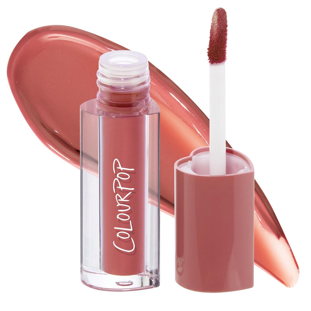 ColourPop HydraPop Glossy Lip Stain - Hydrating Lip Gloss That Fades Into A Soft Tint - Non-Drying & Long-Lasting - Water-Based Gloss-to-Stain Finish - Baby Fox (0.11 Fl Oz)