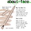 about-face Shadowstick  Long-Wear Cream Eyeshadow Stick  Matte & Pearly Finishes  Vegan, Cruelty-Free, Clean Beauty  0.049 oz (Lotus Leaf- Pearly Champagne) view 4