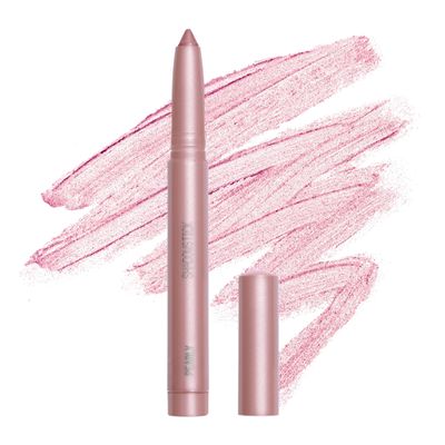 about-face Shadowstick Long-Wear Cream Eyeshadow Stick Matte & Pearly Finishes Vegan, Cruelty-Free, Clean Beauty 0.049 oz (Baroque- Pearly Pink Ice)