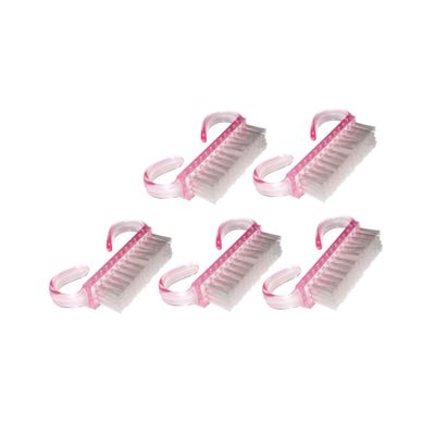 BESTYASH 5pcs Professional Nail Dust Brush Nail Brush for Cleaning Ergonomic Handle for Art Maintenance