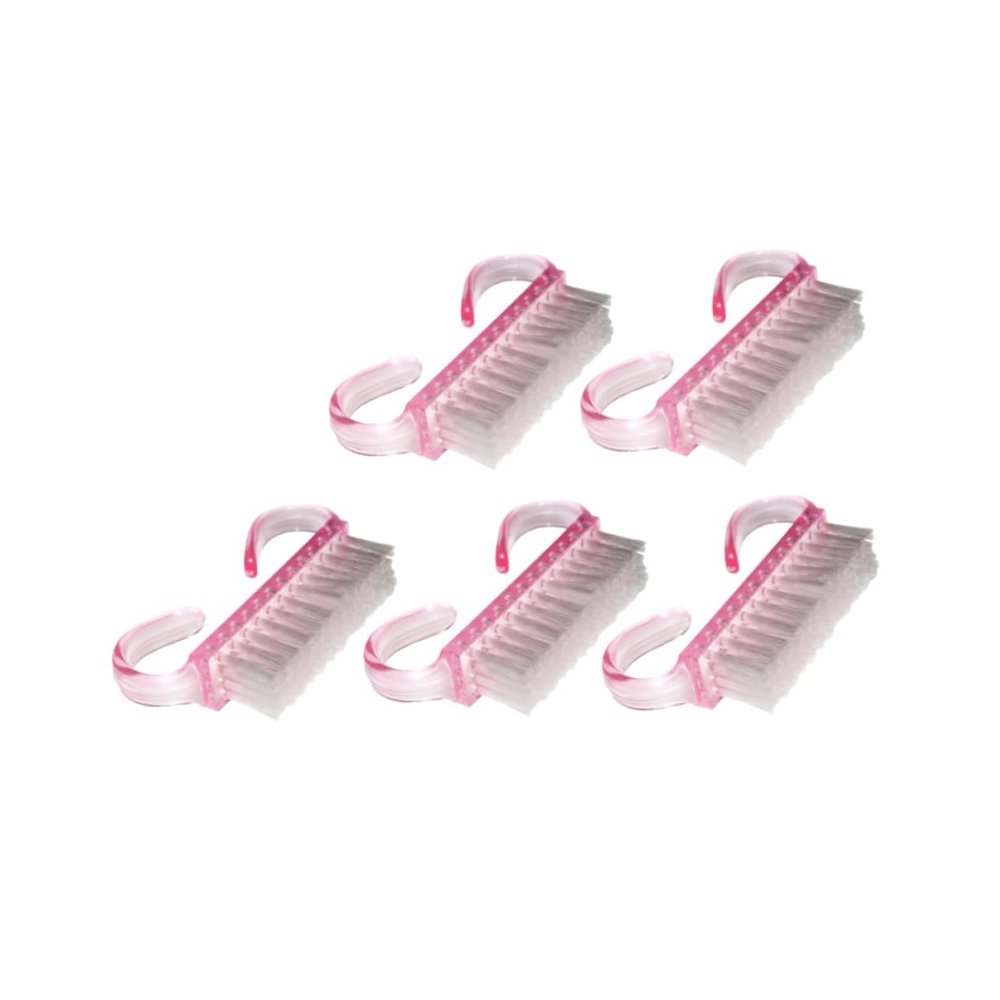 BESTYASH 5pcs Professional Nail Dust Brush Nail Brush for Cleaning Ergonomic Handle for Art Maintenance