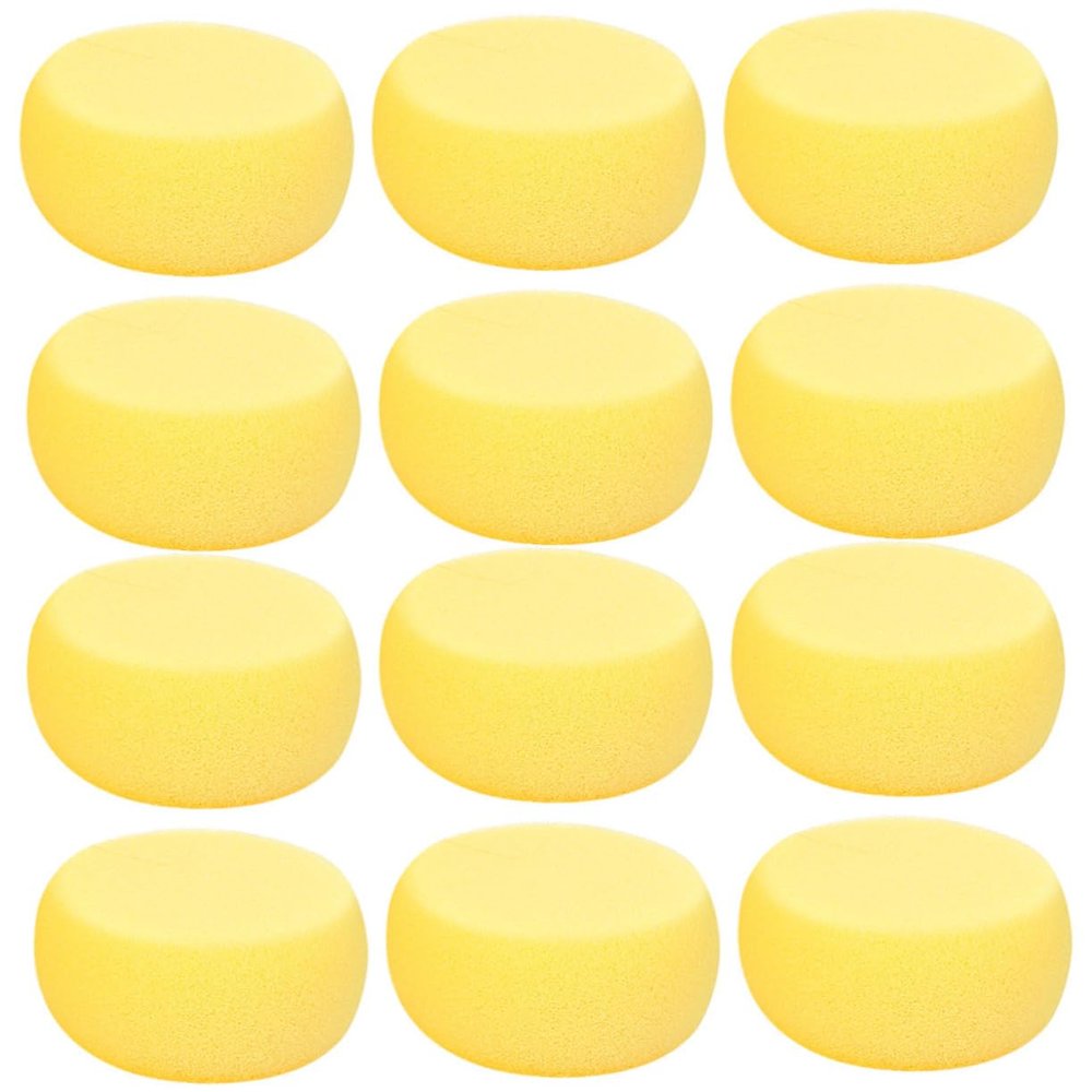 BATHVEVE 24Pcs Soft Round Makeup Sponge Portable Face Cleansing Sponges for Gentle Absorbent Facial Cleansing for Travel Daily Use Design