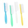 FRCOLOR 4pcs Nail Brush with Long Handle Durable Plastic Cleaning Scrubbing Tool for Nail Makeup Random Pattern for Fingernail and Toenail Care view 1