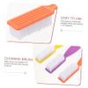 FRCOLOR 4pcs Nail Brush with Long Handle Durable Plastic Cleaning Scrubbing Tool for Nail Makeup Random Pattern for Fingernail and Toenail Care view 4