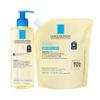 Bundle of La Roche-Posay Lipikar AP+ Gentle Foaming Cleansing Oil 400ML + Refill, Gentle Oil Cleanser for Face and Body Formulated with Niacinamide, Long-Lasting 24-hour Hydration view 1