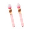 FRCOLOR 2pcs Flame Shape Wooden Handle Makeup Brush Premium Nylon Bristles for Even Powder Application for Daily and Professional Use present for Makeup Lovers view 2