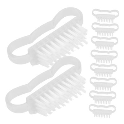 EPIGEIST 10Pcs Reusable Nail Cleaning Brush Wear Resistant Fingernail Scrubber for Home and Salon Use for Nail Art and Dirt Removal Comfortable Grip and Durable Design