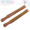 SAFIGLE 2PCS Leather Razor Strop Set Leather Polishing Cloth for Straight Razors Blades Woodworking Tools Durable with Hanging Eyelet for Secure Use view 2