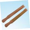 SAFIGLE 2PCS Leather Razor Strop Set Leather Polishing Cloth for Straight Razors Blades Woodworking Tools Durable with Hanging Eyelet for Secure Use view 3