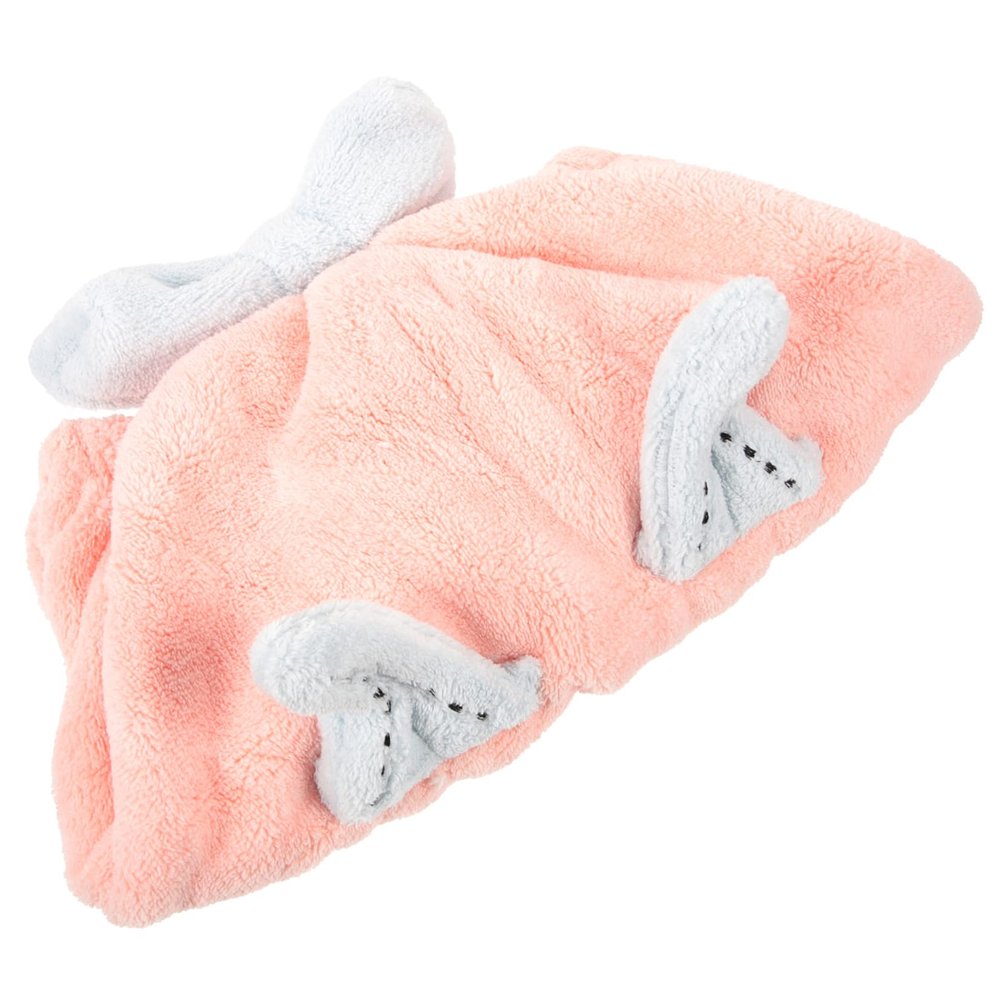 CTIRCHIU Kids Coral Fleece Hair Drying Bonnet Towel Drying Hooded Wrap for Toddlers Adorable Cartoon Design for Bath and Shower