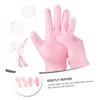 TOGEVAL Moisturizing Foot Socks and Gloves Set 2 Pairs Cracked Skin Remover Hydrating for Dry Feet for Pedicure and view 3