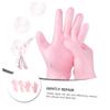 BATHVEVE Moisturizing Gloves and Socks Set 2 Pairs Exfoliating and Hydrating Foot Care for Dry Cracked Skin for Home Foot Therapy view 3