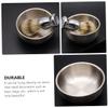 FRCOLOR 2Pcs Shaving Brush Set Nylon Bristles and Stainless Steel Soap Bowl for Men's Wet Shaving view 3