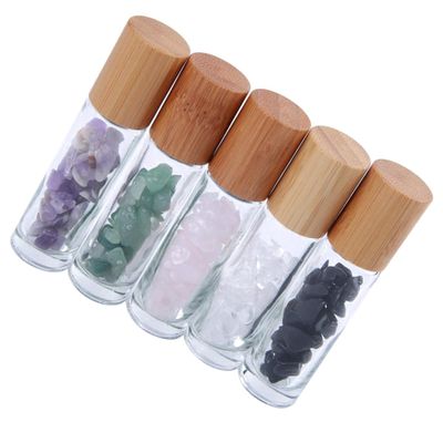 Ipetboom 5pcs Crystal Essential Oil Roller Bottle Diy Perfume Bottles Travel for Oils Women