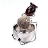 ERINGOGO 3-Piece Beard Care Kit Shaving Bowl Set Storage Rack Shaving Brush and Soap Bowl for Men for Home Grooming Random Color view 1