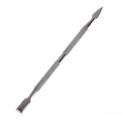 ASAKKURA Stainless Steel Double-end Nail Cuticle Pusher Tool for Manicure and Pedicure Dual-sided Spoon Remover for Home and Salon Use