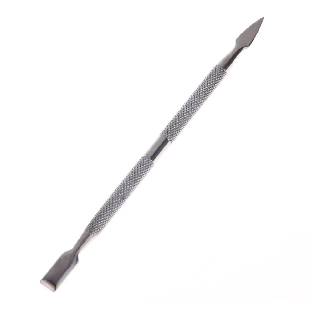 ASAKKURA Stainless Steel Double-end Nail Cuticle Pusher Tool for Manicure and Pedicure Dual-sided Spoon Remover for Home and Salon Use