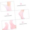 LOLIPPYY 1Set Moisturizing Socks and Gloves for Foot and Hand Care Pink Hydrating Socks for Cracked Heels Material Prevent Dryness and Protect Skin Socks view 4
