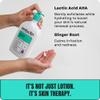 AmLactin Calm & Renew Lotion - Therapeutic Body and Face Moisturizer for Sensitive Skin - No-Scrub Exfoliator and Body Lotion for Dry Skin with Lactic Acid AHA and Soothing Ginger Root, 14.1 oz view 4