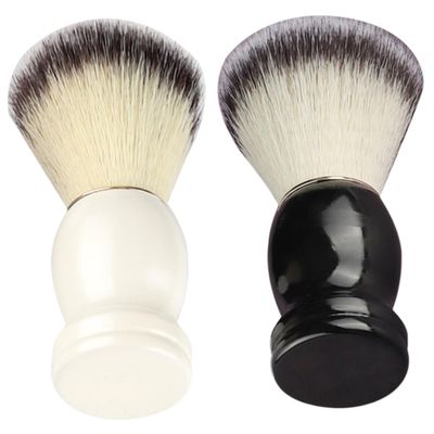ERINGOGO 2pcs Nylon Soft Bristle Shaving Brush Comfortable Foaming Tool for Men Beard Care for Home and Barber Use Colors Included