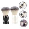 ERINGOGO 2pcs Nylon Soft Bristle Shaving Brush Comfortable Foaming Tool for Men Beard Care for Home and Barber Use Colors Included view 3