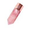 BATHVEVE Pink Quartz Face Massager Gua Sha Tool Essential Oil Bottle Crystal Roller for Women Facial Skincare and Relaxation for Personal Spa and Self-Care view 1