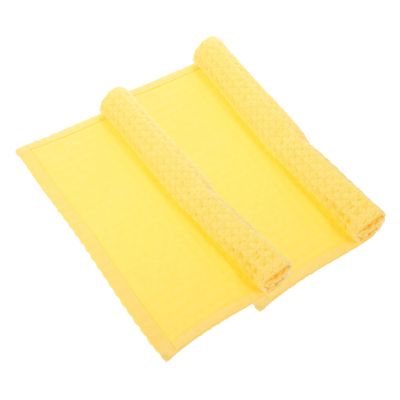 BCOATH 2pcs Cotton Lint Face Rags Square Washcloths Soft Water Absorbent Kitchen Towels