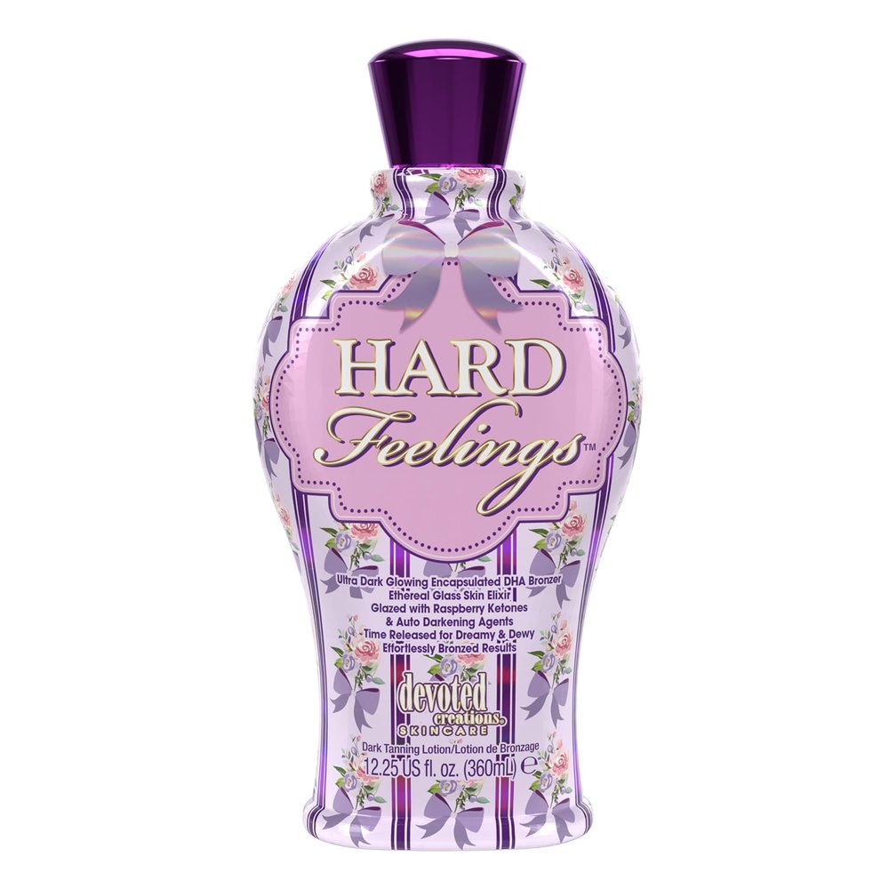 Devoted Creations Hard Feelings - Ultra Dark Glowing Encapsulated DHA Bronzer Dark Tanning Lotion