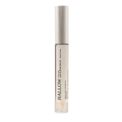 Hallow Lash, Volumizing Lash and Brow Serum, with Amino Acids, Vitamin E and Squalane, 0.14 oz