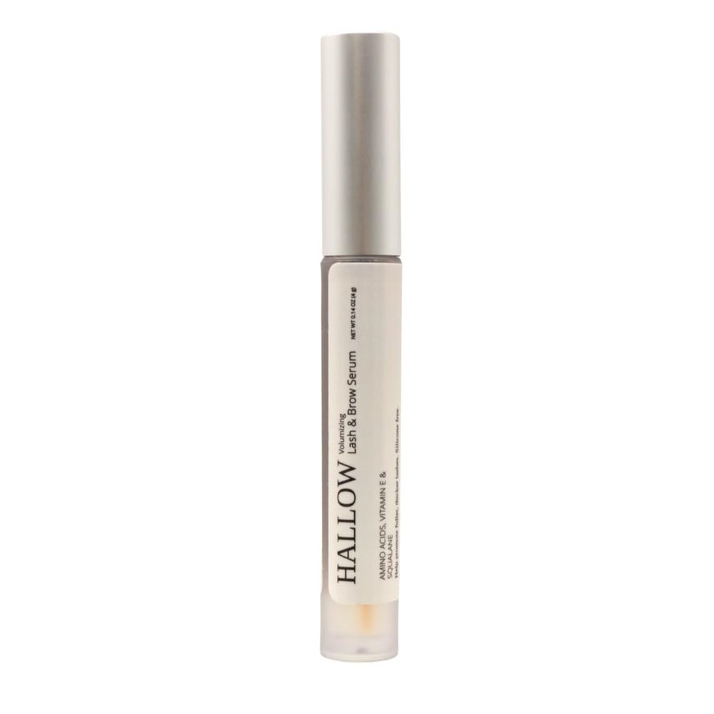 Hallow Lash, Volumizing Lash and Brow Serum, with Amino Acids, Vitamin E and Squalane, 0.14 oz