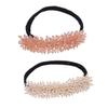Beavorty 2Pcs Rhinestone Beaded Hair Bun Maker for Women DIY Hair Styling Accessories Easy to Use for Elegant Updos and French Twists view 1