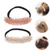Beavorty 2Pcs Rhinestone Beaded Hair Bun Maker for Women DIY Hair Styling Accessories Easy to Use for Elegant Updos and French Twists view 3