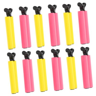 12pcs Hair Perm Rods Insulation Pads for Hairdressing Heat-Resistant Perm Rods for Salon and Home Use Curling Styling Tools for Long Hair