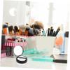 Ipetboom 2pcs Portable Makeup Container Mirror Black Loose Case for and Daily Use Lightweight and Reusable for Compact Storage view 2