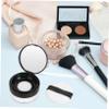 Ipetboom 2pcs Portable Makeup Container Mirror Black Loose Case for and Daily Use Lightweight and Reusable for Compact Storage view 3