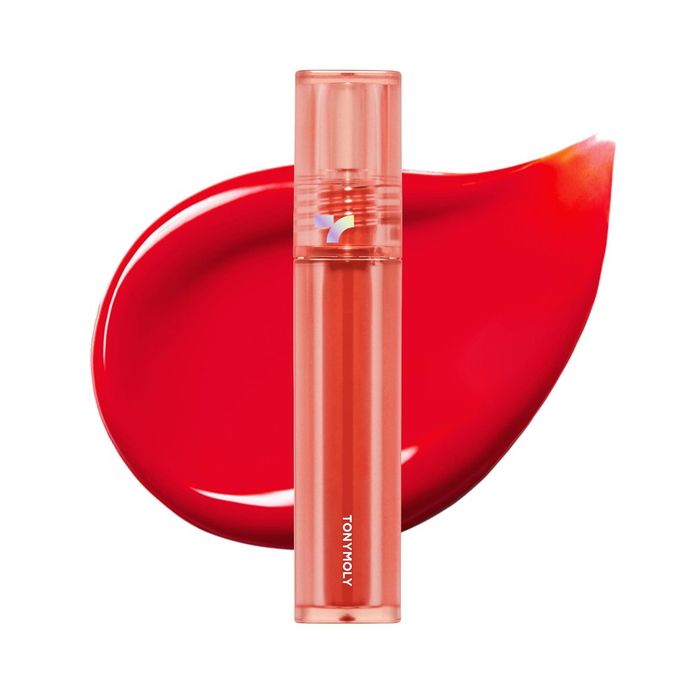 TONYMOLY Long-Lasting Lip Stain Tint | Hydrating Tinted Lip Color with Shea Butter, Rosehip Oil & Argan Oil | Moisturizing Formula for Smooth, Plump, Glossy Lips