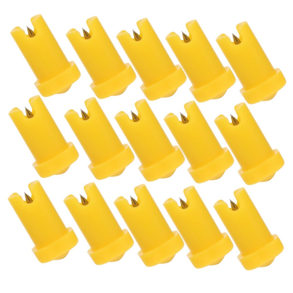 DECORNIJIA 100Pcs Glue Nozzle Needles for Eyelash Extensions Blocking Bottle Tips for Precise Application Durable for Salon Home Use