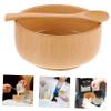 Ipetboom 1 Set Face Mask Bowl Set Skincare Accessory with Mixing Bowl Spoon for Safe Facial Mask Application Convenient DIY Beauty Tool for Home Travel view 3