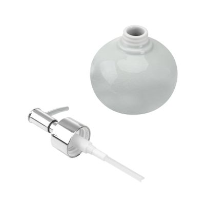 Ceramic Emulsion Bottle, 9.5x15cm Light Green Liquid Soap Dispenser